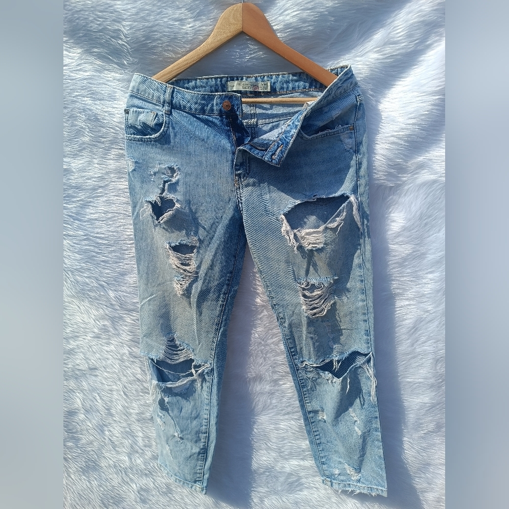 Zara Trafuluc Premium Wash Ribbed Jeans - Picture 2 of 6